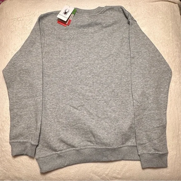 Spyder Men’s Light Grey Fleece Crew Neck Sweatshirt Size XLarge NWT - Picture 12 of 12
